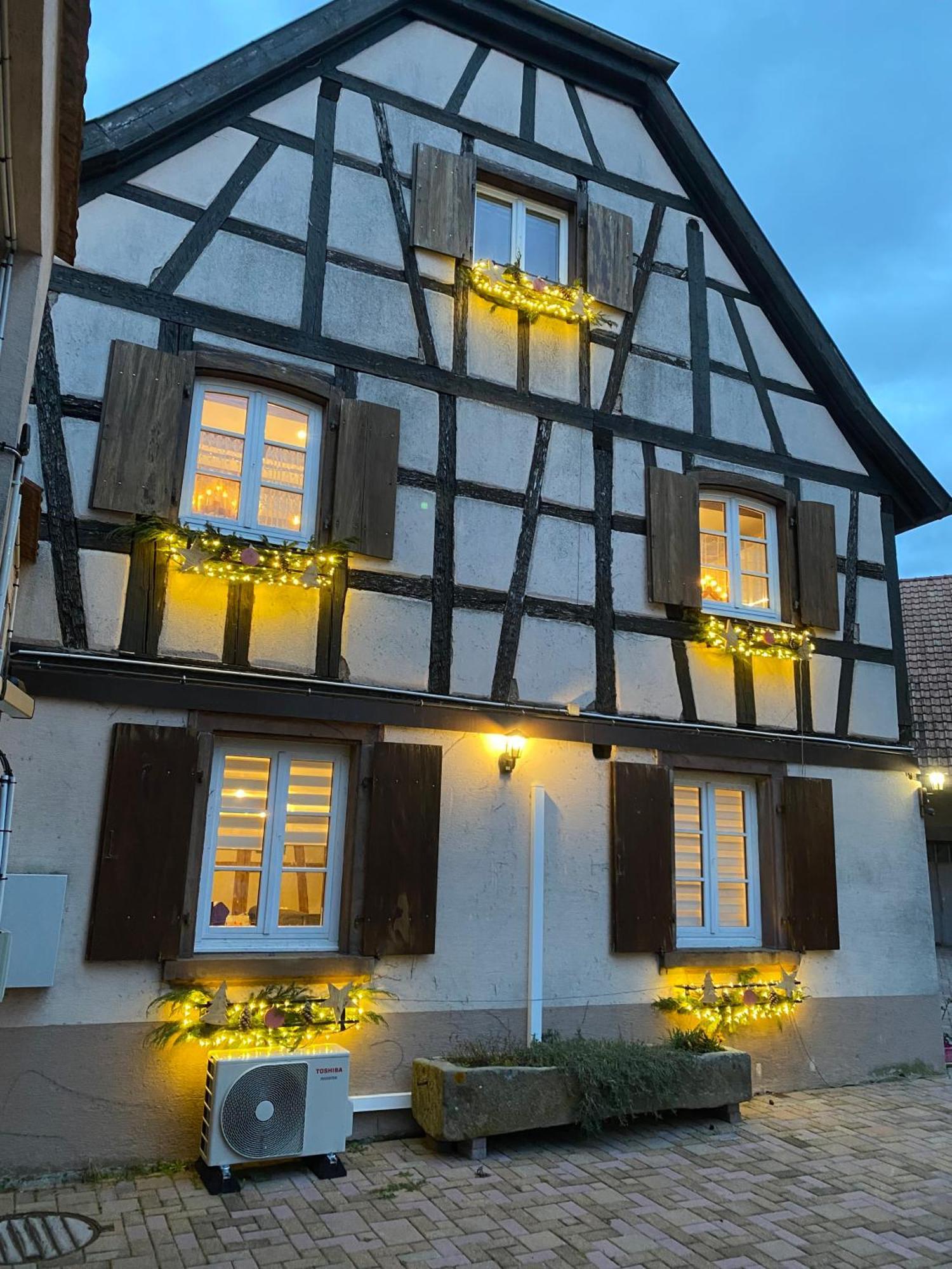 Ferienwohnung Le 128, Duplex Alsacien 10 Personnes, Piscine Horbourg Exterior foto